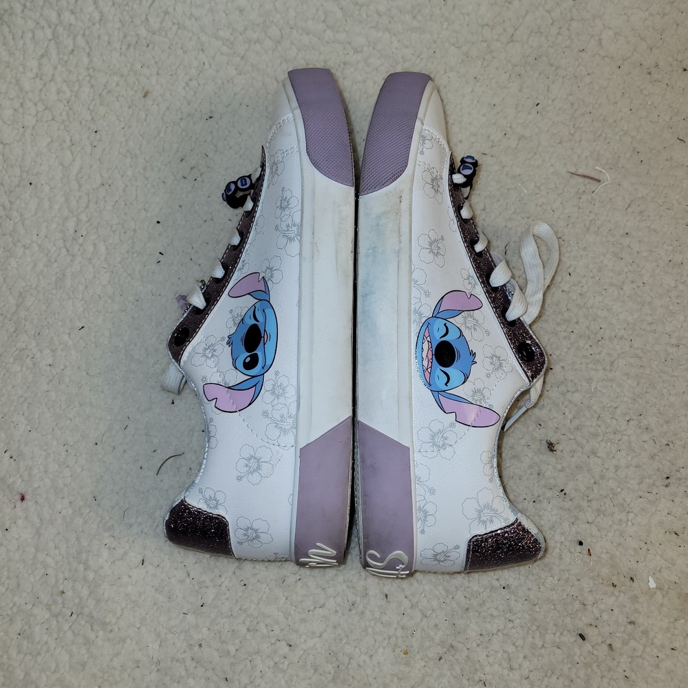 Ground Up Disney Stitch Womens Lace Up Sneakers Size 8 Purple Glitter - Picture 4 of 13